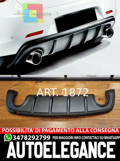 ALFA ROMEO GIULIETTA SOTTO PARAURTI DAM DIFFUSORE DOPPIO SCARICO ABS / PLASTIC NERO OPACO