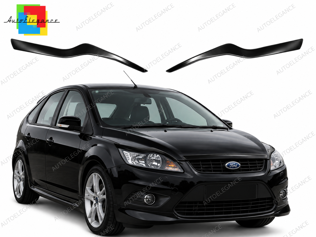 👉Sopracciglia Fari Adatto per Ford Focus MK2 Facelift 2008-2010 ABS👈