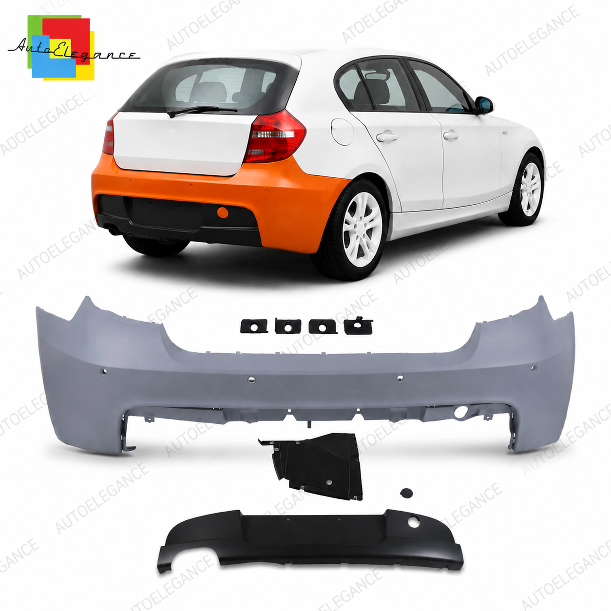 SPLITTER SUITABLE FOR VW GOLF 8 GTI GTD RLINE LOOK GLOSSY BLACK SPORTY DESIGN 