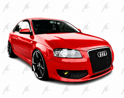 💕ART. 0029 GRIGLIA AUDI A3 8P 2004-2008 LOOK RS3 NERO  LUCIDO💕