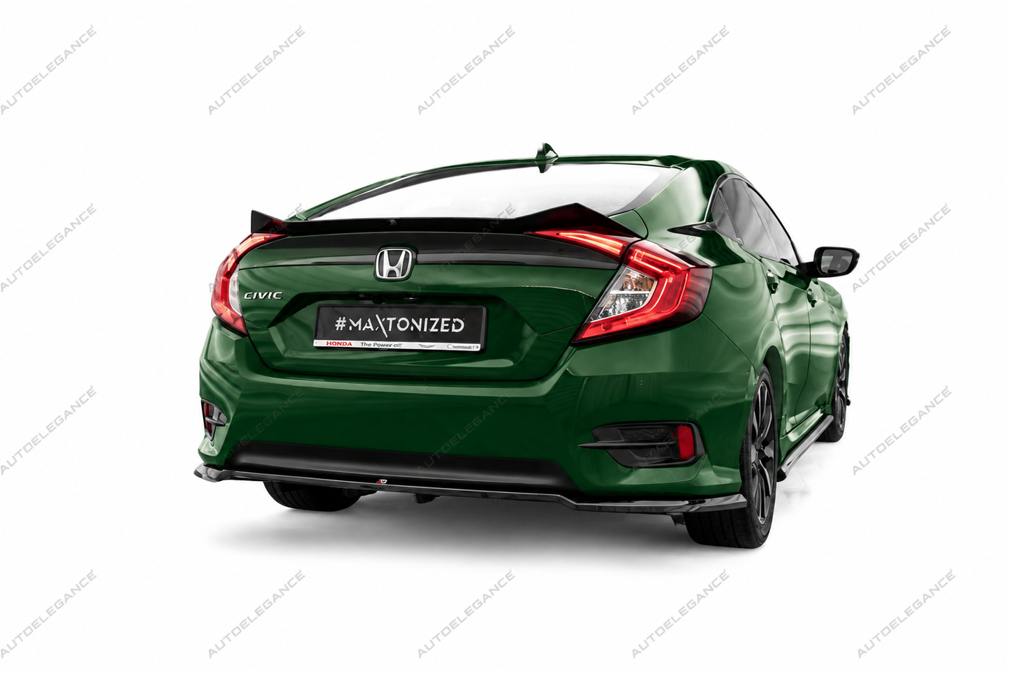 🔥ART.9866 SPLITTER POSTERIORE (CON BARRE VERTIVALI) PER HONDA CIVIC Mk10🔥