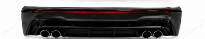 💕PARAURTI POSTERIORE VOLKSWAGEN VW TIGUAN 16-24 LOOK R NERO 💕