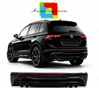 💕PARAURTI POSTERIORE VOLKSWAGEN VW TIGUAN 16-24 LOOK R NERO 💕