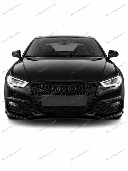 🔥ART.0581 GRIGLIA ADATTO PER AUDI A3 8V 2012-2016 LOOK RS3 NERO🔥