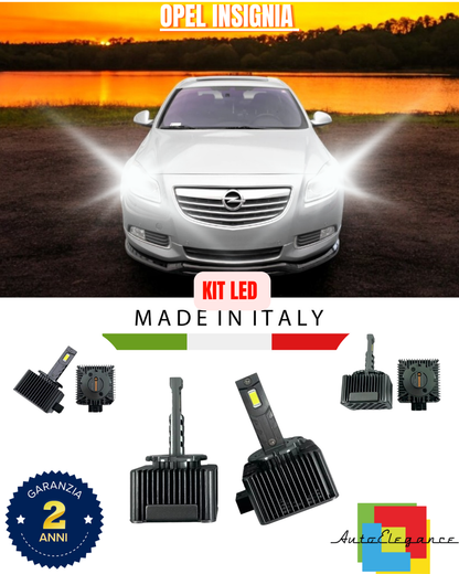 💕 KIT LED LAMPADE ANABBAGLIANTI D1S LED 6000K ADATTO PER OPEL INSIGNIA 💕