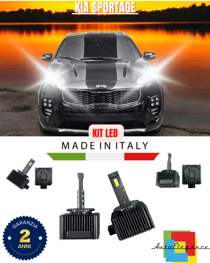 💕 KIT LED LAMPADE ANABBAGLIANTI D3S LED 6000K ADATTO PER KIA SPORTAGE 💕