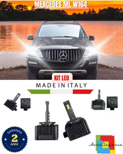 💕 KIT LED LAMPADE ANABBAGLIANTI D1S LED 6000K ADATTO PER MERCEDES ML W164 💕
