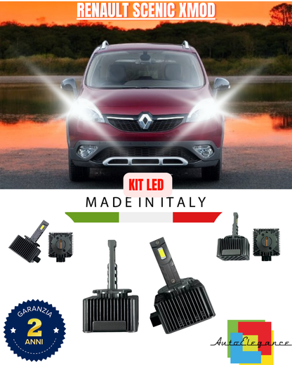 💕 KIT LED LAMPADE ANABBAGLIANTI D1S LED 6000K ADATTO PER RENAULT SCENIC XMOD 💕