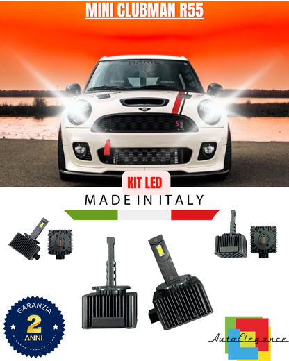 💕 KIT LED LAMPADE ANABBAGLIANTI D1S LED 6000K ADATTO PER MINI CLUBMAN R55 💕