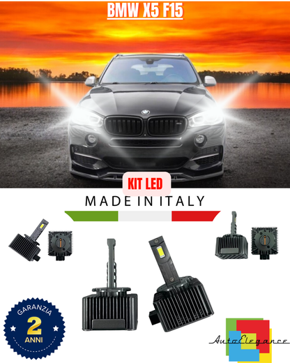 💕 KIT LED LAMPADE ANABBAGLIANTI D1S LED 6000K ADATTO PER BMW X5 F15 💕