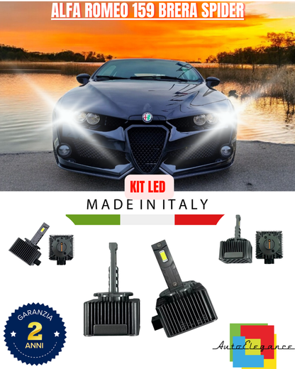 💕KIT LED LAMPADE ANABBAGLIANTI D1S LED 6000K ADATTO PER ALFA ROMEO 159 BRERA 💕
