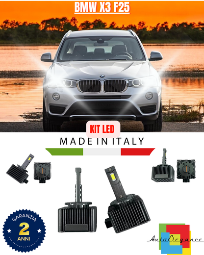 💕 KIT LED LAMPADE ANABBAGLIANTI D1S LED 6000K ADATTO PER BMW X3 F25 💕