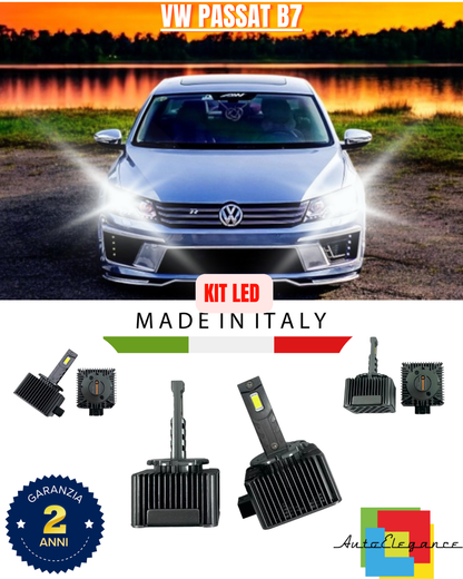 💕 KIT LED LAMPADE ANABBAGLIANTI D3S LED 6000K ADATTO PER VW PASSAT B7 💕
