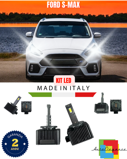 💕 KIT LED LAMPADE ANABBAGLIANTI D1S LED 6000K ADATTO PER FORD S-MAX 💕
