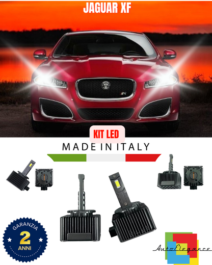 💕 KIT LED LAMPADE ANABBAGLIANTI D1S LED 6000K ADATTO PER JAGUAR XF 💕