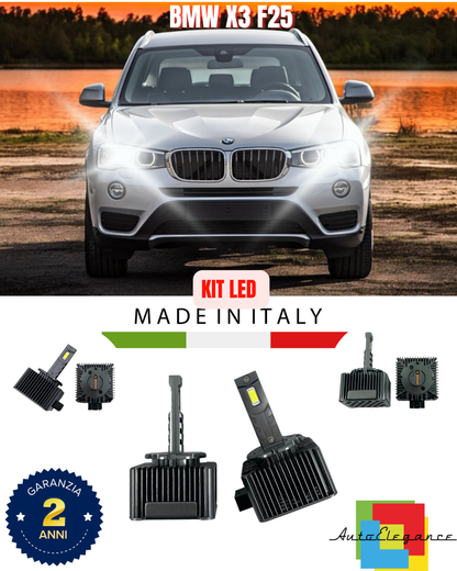 💕 KIT LED LAMPADE ANABBAGLIANTI D1S LED 6000K ADATTO PER BMW X3 F25 💕