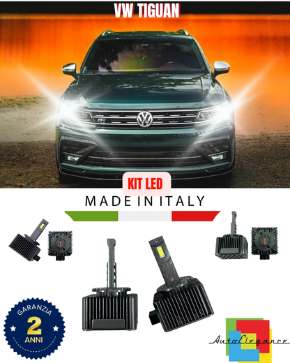 💕 KIT LED LAMPADE ANABBAGLIANTI D3S LED 6000K ADATTO PER VW TIGUAN 💕