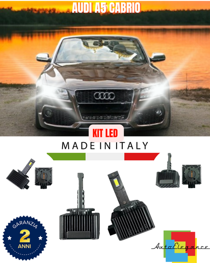 💖 KIT LED LAMPADE ANABBAGLIANTI D3S LED 6000K ADATTO PER AUDI A5 CABRIO 💖