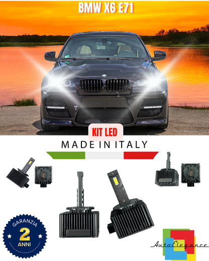 💖 KIT LED LAMPADE ANABBAGLIANTI D1S LED 6000K ADATTO PER BMW X6 E71 💖