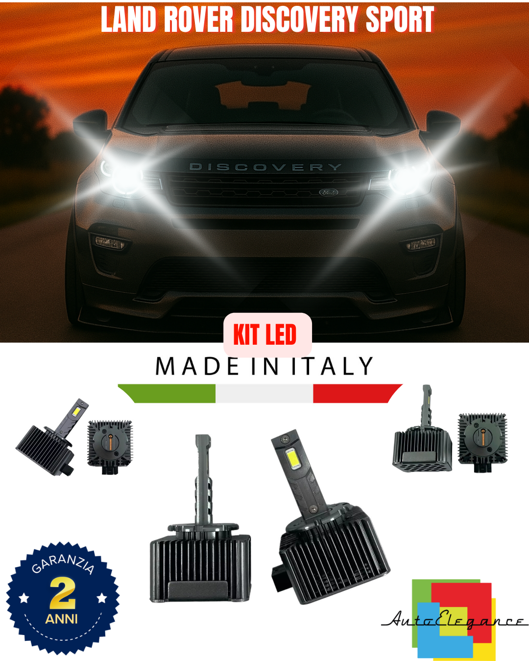 💖 KIT LED LAMPADE ANABBAGLIANTI D3S 6000K ADATTO PER LAND ROVER DISCOVERY 💖