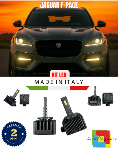 💖 KIT LED LAMPADE ANABBAGLIANTI D3S 6000K ADATTO PER JAGUAR F-PACE 💖