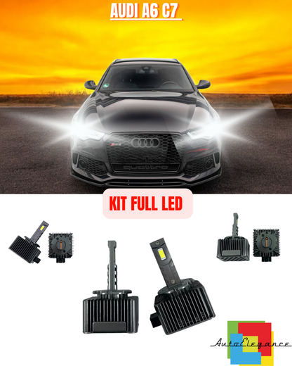 ⭐KIT LED LAMPADE ANABBAGLIANTI D5S LED 6000K ADATTO PER AUDI A6 C7 ⭐