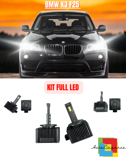 ⭐ KIT LED LAMPADE ANABBAGLIANTI D1S LED 6000K ADATTO PER BMW X3 F25 ⭐