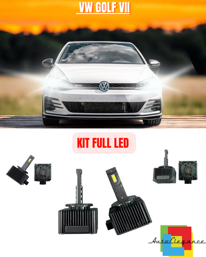 ⭐KIT LED LAMPADE ANABBAGLIANTI D3S LED 6000K ADATTO PER VW GOLF VII ⭐