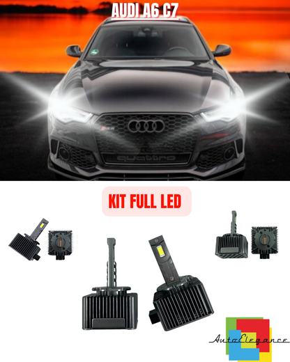 ⭐KIT LED LAMPADE ANABBAGLIANTI D3S LED 6000K ADATTO PER AUDI A6 C7⭐
