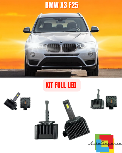 ⭐KIT LED LAMPADE ANABBAGLIANTI D1S LED 6000K ADATTO PER BMW X3 F25⭐