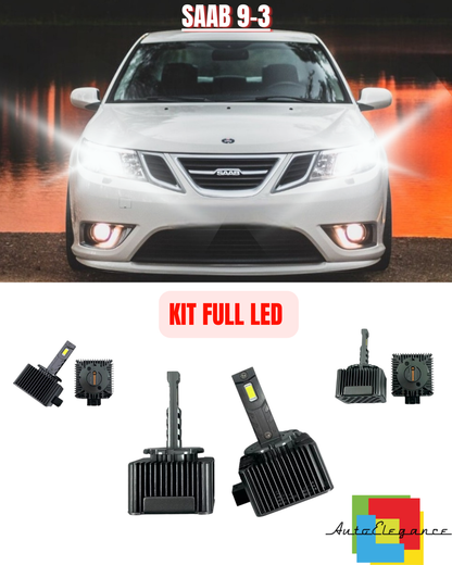 ⭐KIT LED LAMPADE ANABBAGLIANTI D1S LED 6000K ADATTO PER SAAB 9-3⭐