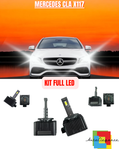 💕KIT LED LAMPADE ANABBAGLIANTI D3S LED 6000K ADATTO PER MERCEDES CLA X117 💕