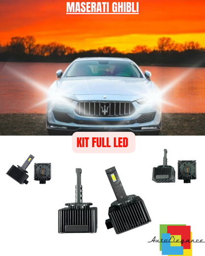 💕KIT LED LAMPADE ANABBAGLIANTI D5S LED 6000K ADATTO PER MASERATI GHIBLI 💕