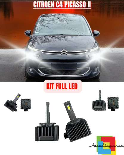 💕KIT LED LAMPADE ANABBAGLIANTI D5S LED 6000K ADATTO PER CITROEN C4 PICASSO II💕