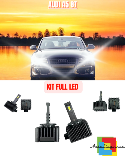 💕 KIT LED LAMPADE ANABBAGLIANTI D3S LED 6000K ADATTO PER AUDI A5 8T 💕