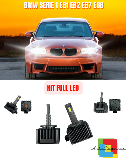 ⭐KIT LED LAMPADE ANABBAGLIANTI D1S LED 6000K ADATTO PER BMW SERIE 1 E81 E82 E87⭐