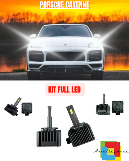 💕 KIT LED LAMPADE ANABBAGLIANTI D1S LED 6000K ADATTO PER PORSCHE CAYENNE 💕