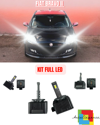 💕KIT LED LAMPADE ANABBAGLIANTI D1S LED 6000K ADATTO PER FIAT BRAVO II 💕