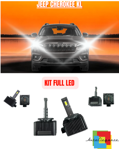 💕KIT LED LAMPADE ANABBAGLIANTI D3S LED 6000K ADATTO PER JEEP CHEROKEE KL💕