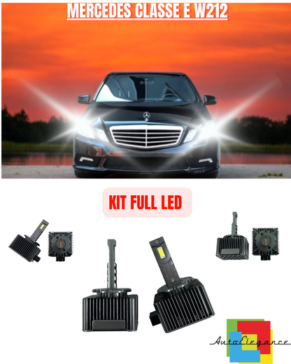 💕 KIT LED LAMPADE ANABBAGLIANTI D1S LED 6000K ADATTO PER MERCEDES E W212 💕