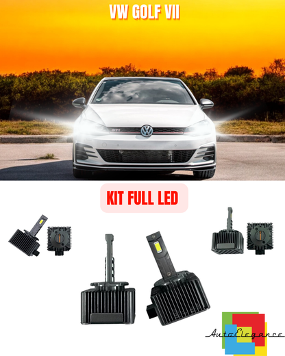 ⭐KIT LED LAMPADE ANABBAGLIANTI D3S LED 6000K ADATTO PER VW GOLF VII ⭐