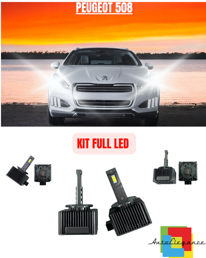 💕 KIT LED LAMPADE ANABBAGLIANTI D1S LED 6000K ADATTO PER PEUGEOT 508 💕