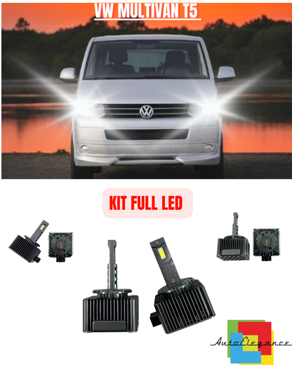 💕 KIT LED LAMPADE ANABBAGLIANTI D3S LED 6000K ADATTO PER VW MULTIVAN T5 💕