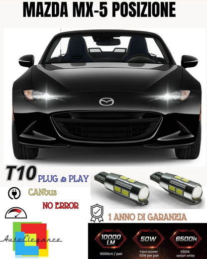 😎😎😎COPPIA LUCI DI POSIZIONE 10 LED SPECIFICHE🔥MAZDA MX-5🔥MK3 CANBUS😎😎😎😎