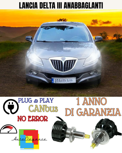 🔥KIT FULL LED H7 6000K CANBUS LED PER LENTICOLARI LANCIA DELTA III🔥
