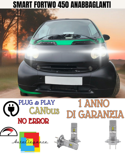 🔥KIT LED SMART FORTWO 450 6000K BIANCO ANABBAGLIANTI 🔥