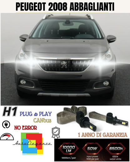 😮PEUGEOT 2008 H7 LED KIT 6000K XENON HIGH BEAM INSTANT ON 6400 LM 
