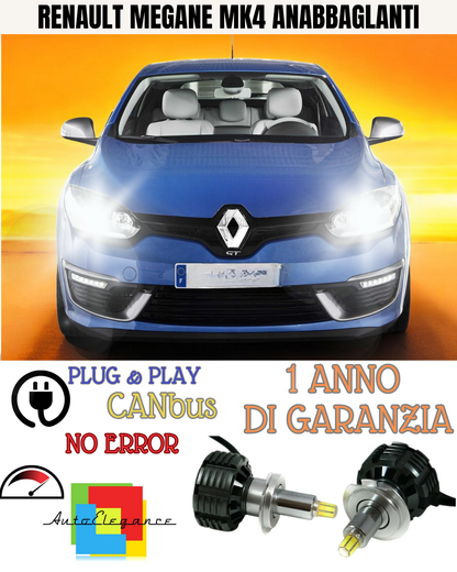 🔥KIT FULL LED ANABBAGLIANTI H7 6000K LED CANBUS PER LENTICOLARI360RENAULT MK4🔥