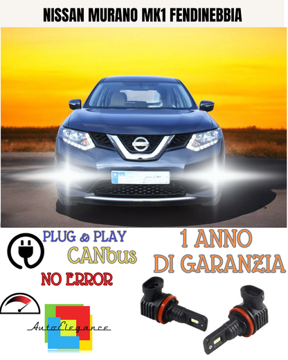 🔥KIT LED HB4 NISSAN MURANO MK1 6000K BIANCO FENDINEBBIA 🔥