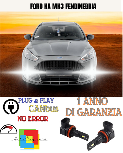 🔥KIT LED H11  FORD KA MK3 6000K BIANCO FENDINEBBIA 🔥